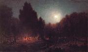 Night Bivouac of the Seventh Regiment New York at Arlington Heights,Virginia